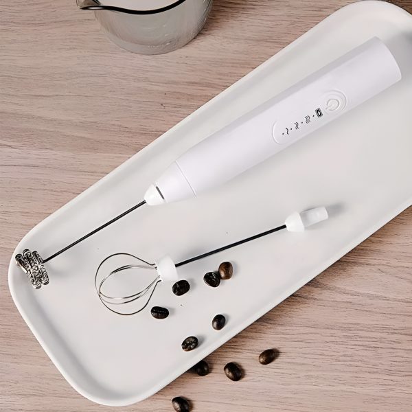 Handheld Electric Milk Frother Whisk Egg Beater Usb Rechargeable Coffee Blender Mixer Foamer Food Blender