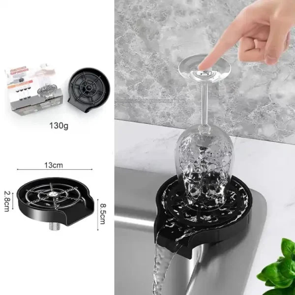 High Pressure Faucet Glass Rinser Automatic Cup Washer Bar Kitchen Beer Ktv Milk Tea Cup Cleaner Tool Sink Accessories Gadgets