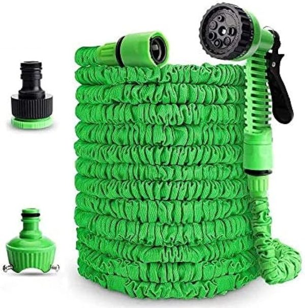 Magic Hose Pipe | Water Spray | Pressure Water Spray Jet Gun | Expandable, Flexible Garden Water Hose For Car Wash, Bike Wash, Home And Garden 200 Ft