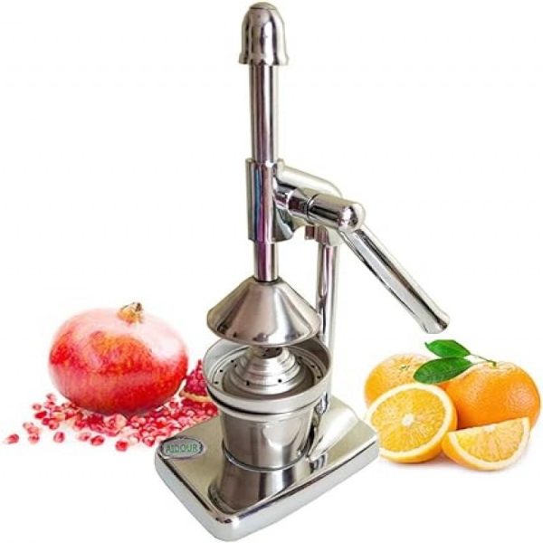 Manual Juicer, Hand Press Citrus Presser With Stainless Steel Cup, Portable Countertop Juice Squeezer For Lemon