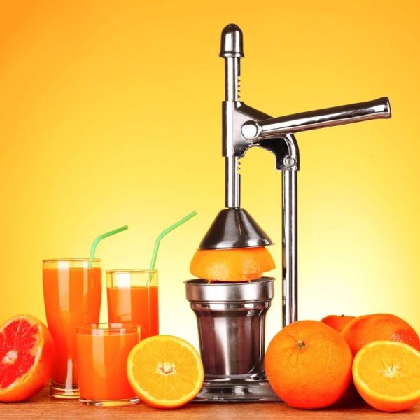Manual Juicer, Hand Press Citrus Presser With Stainless Steel Cup, Portable Countertop Juice Squeezer For Lemon