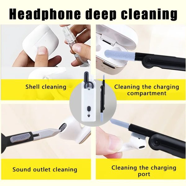 New Headset 7 In 1 Kit Scalable Keyboard Cleaner Brush Earphone Cleaning Pen Cleaner