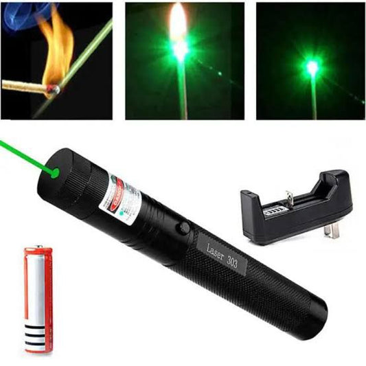 Green Rechargeable Laser Pointer Laser Light Adjustable Focus